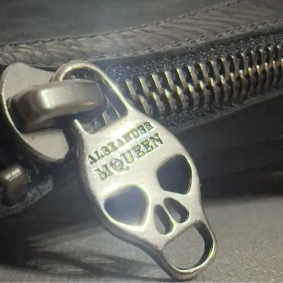 Alexander McQueen Peep Toe Ankle Booties Black Sz 37 (US 7) - Picture 15 of 16